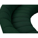  Manufacturer Color_Green -- Infinity 217" Green Boucle Fabric Upholstered 6 pc Modular Sectional IMAGE 8