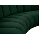  Manufacturer Color_Green -- Infinity 217" Green Boucle Fabric Upholstered 6 pc Modular Sectional IMAGE 9