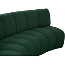 Meridian Infinity Green Boucle Fabric 8 pc Modular Sectional IMAGE 11