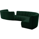  Manufacturer Color_Green -- Infinity 268" Green Boucle Fabric Upholstered 8 pc Modular Sectional IMAGE 3