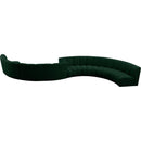  Manufacturer Color_Green -- Infinity 268" Green Boucle Fabric Upholstered 8 pc Modular Sectional IMAGE 4