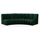  Manufacturer Color_Green -- Infinity 119" Green Boucle Fabric Upholstered 3 pc Modular Sectional IMAGE 11