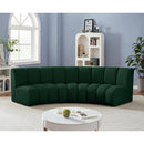  Manufacturer Color_Green -- Infinity 119" Green Boucle Fabric Upholstered 3 pc Modular Sectional IMAGE 2