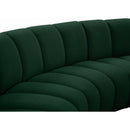  Manufacturer Color_Green -- Infinity 119" Green Boucle Fabric Upholstered 3 pc Modular Sectional IMAGE 6