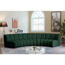  Manufacturer Color_Green -- Infinity 148" Green Boucle Fabric Upholstered 4 pc Modular Sectional IMAGE 2