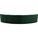  Manufacturer Color_Green -- Infinity 148" Green Boucle Fabric Upholstered 4 pc Modular Sectional IMAGE 4