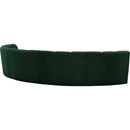  Manufacturer Color_Green -- Infinity 167" Green Boucle Fabric Upholstered 5 pc Modular Sectional IMAGE 4