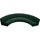  Manufacturer Color_Green -- Infinity 167" Green Boucle Fabric Upholstered 5 pc Modular Sectional IMAGE 6