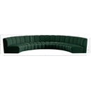  Manufacturer Color_Green -- Infinity 176" Green Boucle Fabric Upholstered 6 pc Modular Sectional IMAGE 11