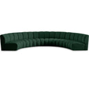 Manufacturer Color_Green -- Infinity 176" Green Boucle Fabric Upholstered 6 pc Modular Sectional IMAGE 1
