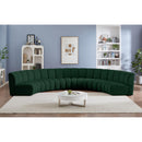  Manufacturer Color_Green -- Infinity 176" Green Boucle Fabric Upholstered 6 pc Modular Sectional IMAGE 2