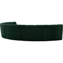  Manufacturer Color_Green -- Infinity 176" Green Boucle Fabric Upholstered 6 pc Modular Sectional IMAGE 4