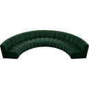  Manufacturer Color_Green -- Infinity 176" Green Boucle Fabric Upholstered 6 pc Modular Sectional IMAGE 6