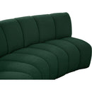  Manufacturer Color_Green -- Infinity 176" Green Boucle Fabric Upholstered 6 pc Modular Sectional IMAGE 9