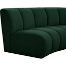 Meridian Infinity Green Boucle Fabric 7 pc Modular Sectional IMAGE 10