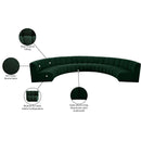  Manufacturer Color_Green -- Infinity 178" Green Boucle Fabric Upholstered 7 pc Modular Sectional IMAGE 12