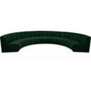 Meridian Infinity Green Boucle Fabric 7 pc Modular Sectional IMAGE 1