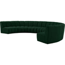  Manufacturer Color_Green -- Infinity 178" Green Boucle Fabric Upholstered 7 pc Modular Sectional IMAGE 3