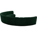  Manufacturer Color_Green -- Infinity 178" Green Boucle Fabric Upholstered 7 pc Modular Sectional IMAGE 4