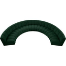 Meridian Infinity Green Boucle Fabric 7 pc Modular Sectional IMAGE 6