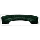Meridian Infinity Green Boucle Fabric 8 pc Modular Sectional IMAGE 11