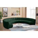  Manufacturer Color_Green -- Infinity 178" Green Boucle Fabric Upholstered 8 pc Modular Sectional IMAGE 2