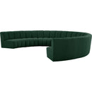  Manufacturer Color_Green -- Infinity 178" Green Boucle Fabric Upholstered 8 pc Modular Sectional IMAGE 3