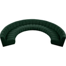  Manufacturer Color_Green -- Infinity 178" Green Boucle Fabric Upholstered 8 pc Modular Sectional IMAGE 6