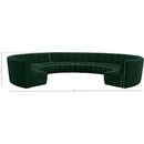 Meridian Infinity Green Boucle Fabric 10 pc Modular Sectional IMAGE 11