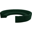  Manufacturer Color_Green -- Infinity 178" Green Boucle Fabric Upholstered 10 pc Modular Sectional IMAGE 3