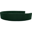  Manufacturer Color_Green -- Infinity 178" Green Boucle Fabric Upholstered 10 pc Modular Sectional IMAGE 4