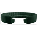  Manufacturer Color_Green -- Infinity 178" Green Boucle Fabric Upholstered 11 pc Modular Sectional IMAGE 11