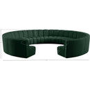 Meridian Infinity Green Boucle Fabric 11 pc Modular Sectional IMAGE 11