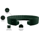  Manufacturer Color_Green -- Infinity 178" Green Boucle Fabric Upholstered 11 pc Modular Sectional IMAGE 12