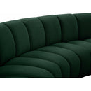  Manufacturer Color_Green -- Infinity 178" Green Boucle Fabric Upholstered 11 pc Modular Sectional IMAGE 5