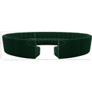  Manufacturer Color_Green -- Infinity 178" Green Boucle Fabric Upholstered 12 pc Modular Sectional IMAGE 11