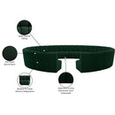  Manufacturer Color_Green -- Infinity 178" Green Boucle Fabric Upholstered 12 pc Modular Sectional IMAGE 12