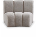  Manufacturer Color_Taupe -- Infinity Brown Boucle Fabric Upholstered Modular Chair IMAGE 1