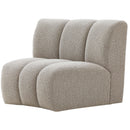  Manufacturer Color_Taupe -- Infinity Brown Boucle Fabric Upholstered Modular Chair IMAGE 3
