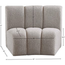  Manufacturer Color_Taupe -- Infinity Brown Boucle Fabric Upholstered Modular Chair IMAGE 7