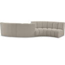  Manufacturer Color_Taupe -- Infinity 154" Brown Boucle Fabric Upholstered 4 pc Modular Sectional IMAGE 1