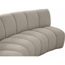 Manufacturer Color_Taupe -- Infinity 217" Brown Boucle Fabric Upholstered 6 pc Modular Sectional IMAGE 10