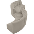 Manufacturer Color_Taupe -- Infinity 217" Brown Boucle Fabric Upholstered 6 pc Modular Sectional IMAGE 6