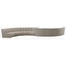  Manufacturer Color_Taupe -- Infinity 268" Brown Boucle Fabric Upholstered 8 pc Modular Sectional IMAGE 13