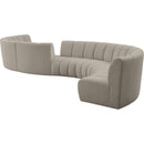  Manufacturer Color_Taupe -- Infinity 268" Brown Boucle Fabric Upholstered 8 pc Modular Sectional IMAGE 3