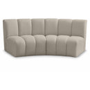  Manufacturer Color_Taupe -- Infinity 83" Brown Boucle Fabric Upholstered 2 pc Modular Sectional IMAGE 1