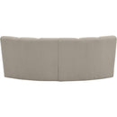  Manufacturer Color_Taupe -- Infinity 83" Brown Boucle Fabric Upholstered 2 pc Modular Sectional IMAGE 4