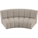  Manufacturer Color_Taupe -- Infinity 83" Brown Boucle Fabric Upholstered 2 pc Modular Sectional IMAGE 6
