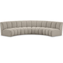  Manufacturer Color_Taupe -- Infinity 148" Brown Boucle Fabric Upholstered 4 pc Modular Sectional IMAGE 1