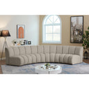  Manufacturer Color_Taupe -- Infinity 148" Brown Boucle Fabric Upholstered 4 pc Modular Sectional IMAGE 2